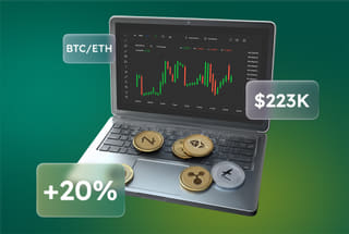Technology visualization of an AI-powered automated trading system displayed on Crest Yieldvale